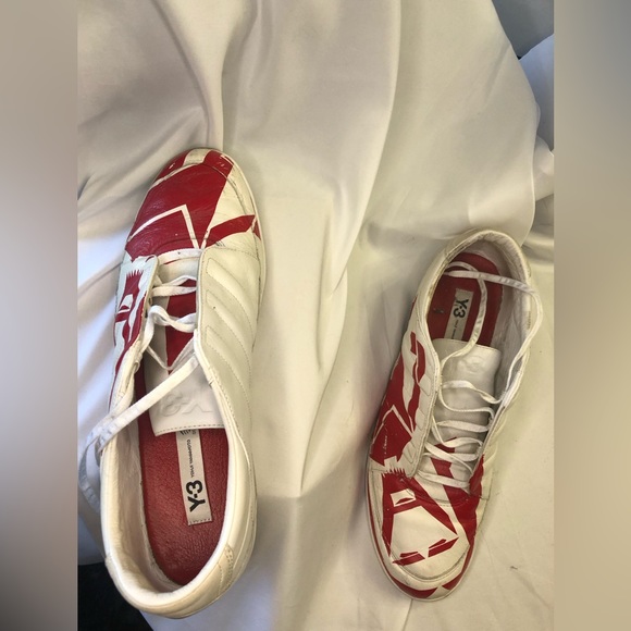 Super Rare Y-3 Adidas with abstract Yohji Yamamoto 12 white & Red - Picture 12 of 14